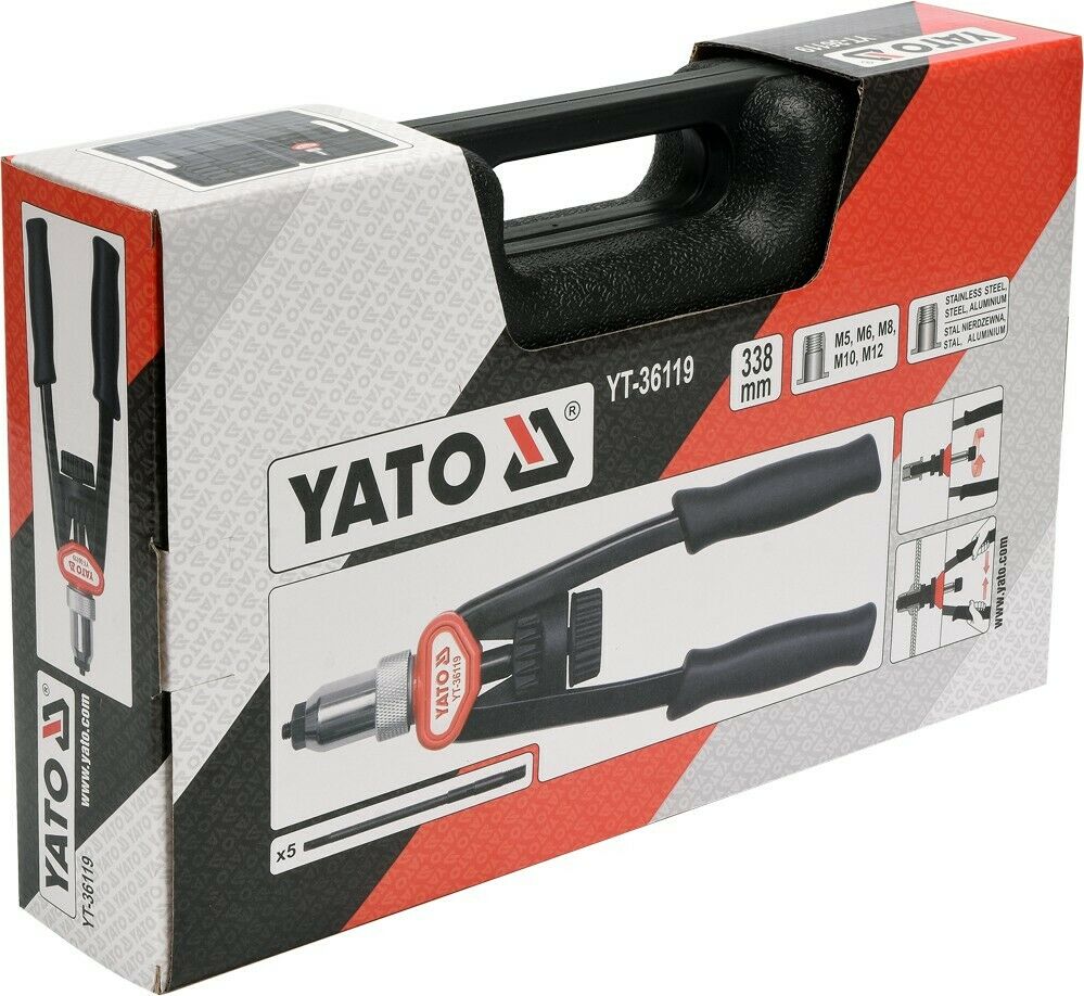 Yato YT-36119 Blindnietzange Nietmutternzange Nietzange Nietmuttern M5-M12