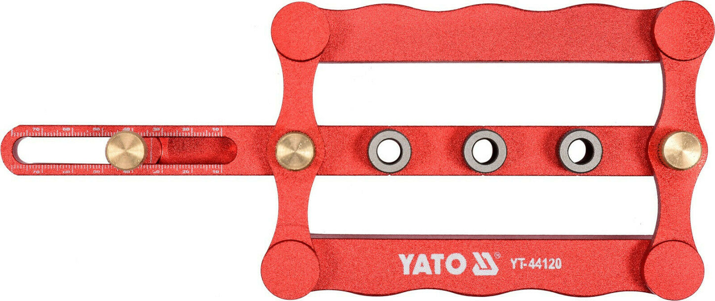 YATO YT-44120 Bohrschablone Schablone Bohren 6/8/10mm Bohrlehre Lochreihe OVP - Flex-Autoteile