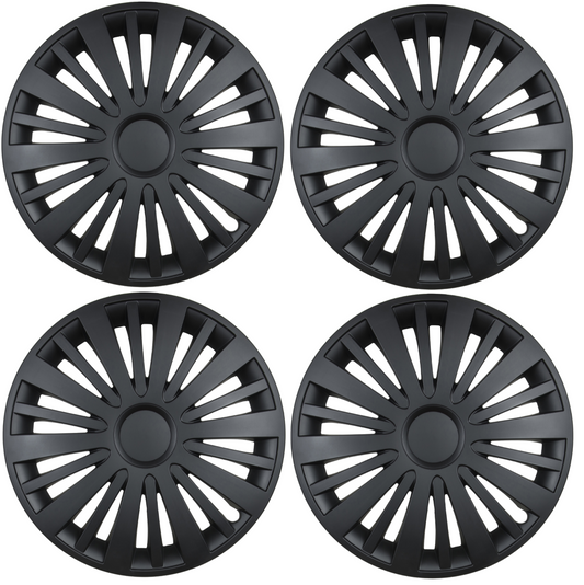 4x wheel cap 15 inch wheel cover wheel cover hubcaps black matt 20 spokes