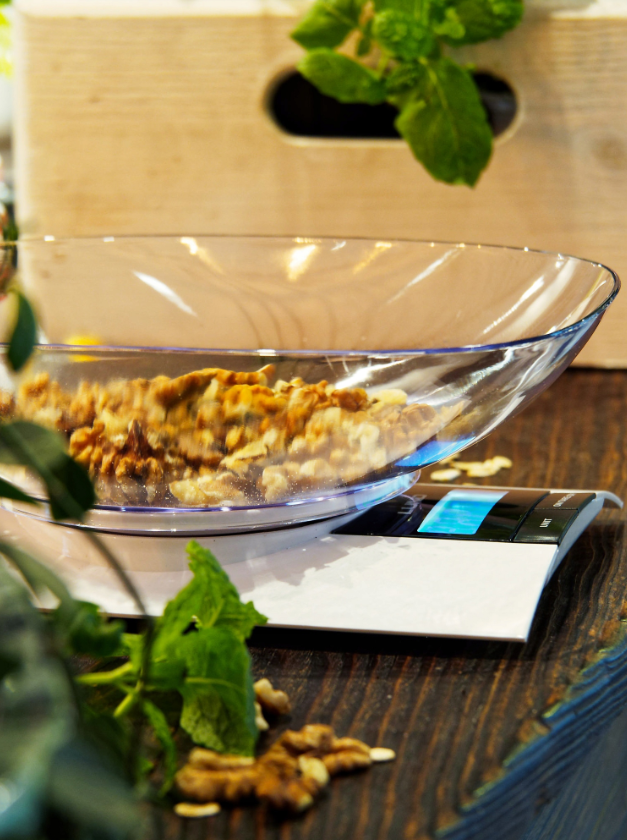 Lund Küchenwaage mit Schüssel Backen Kochen Essen Diät max 3kg Sehr präzise 1g