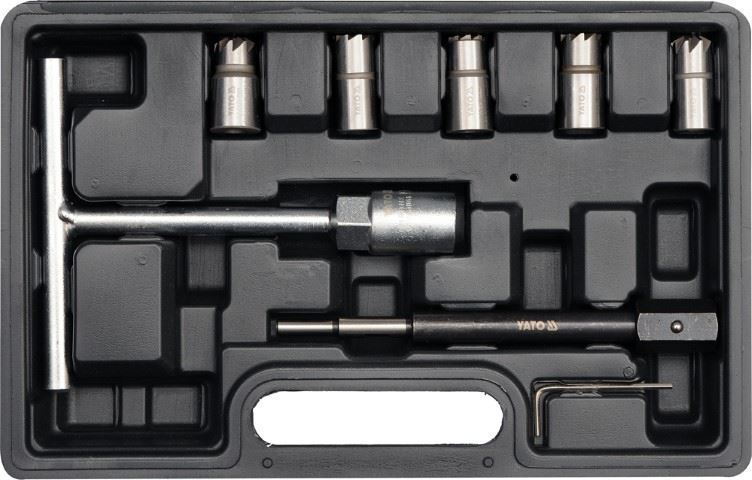 YATO YT-17625 Fräser Set für Injektor Dichtung Dichtsitz 