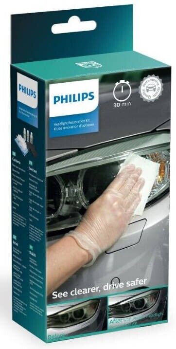 Philips Scheinwerferpolitur Scheinwerferaufbereitung Wiederherstellungs-Kit UV
