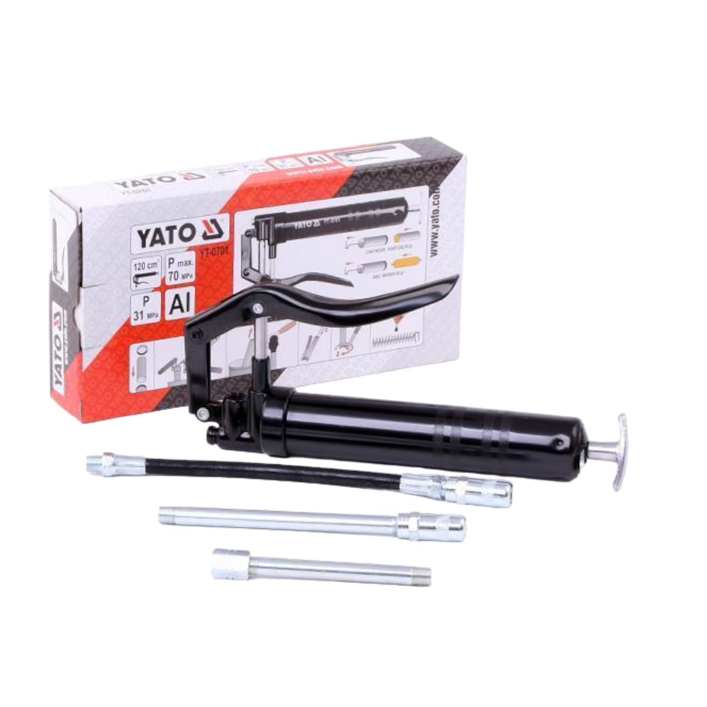 YATO Fettpresse YT-0701 240mm 120ml