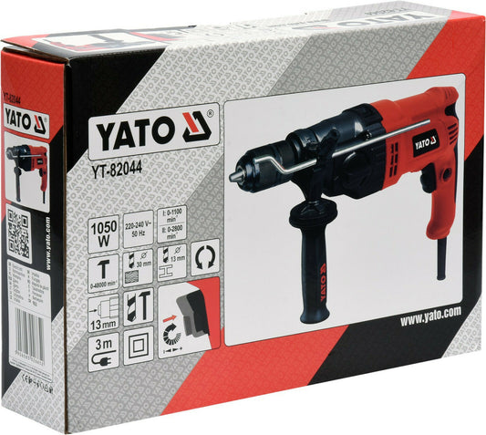 Yato YT-82044 impact drill 1050W 13mm quick-tensioning boring chuck 0-2800 U/min