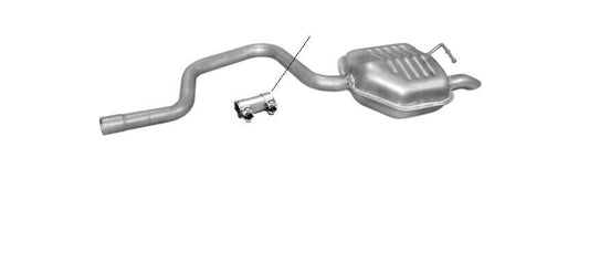 Endschalldämpfer Endtopf Auspuff für Mondeo 3 2,0 DI TDDi TDCi 90/115PS 04-07 - Flex-Autoteile