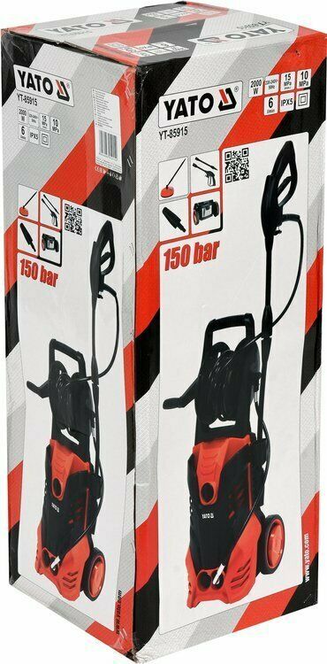 YATO YT-85915 Hochdruckreiniger Terassenbürste Schlauchtrommel 2000W 150bar 6l/m - Flex-Autoteile