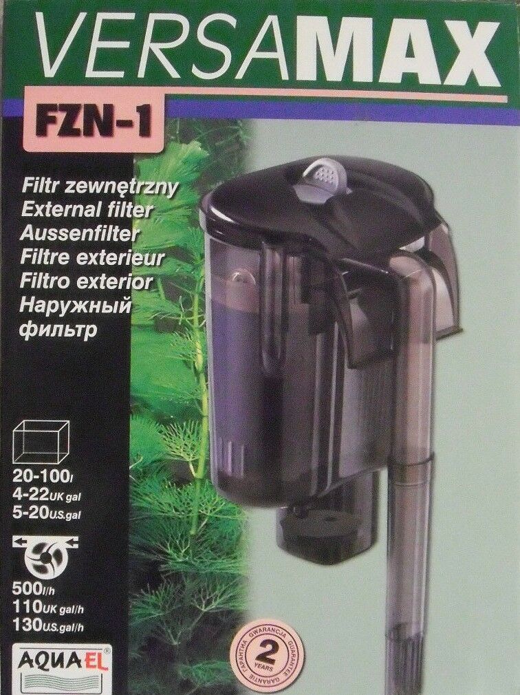 Aquael Außenfilter Aussenfilter Versamax FZN-1 50-500 l/h für Aquarium bis 100l - Flex-Autoteile