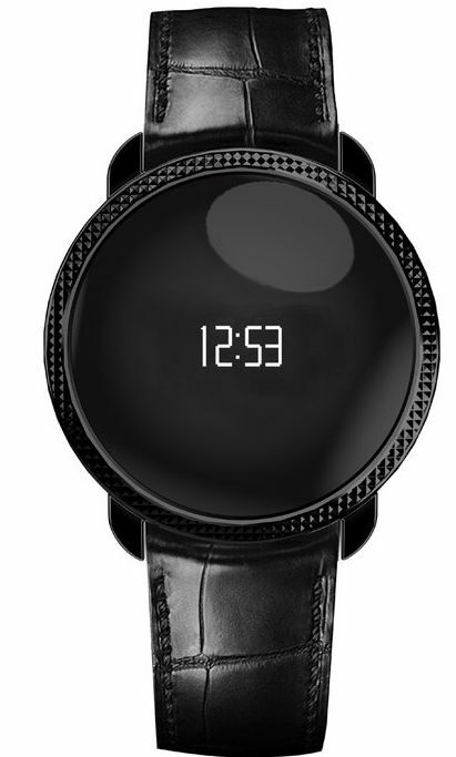 Smartwatch Armband Funk Uhr Bluetooth Phone Schwarz Leder für IPhone 4, 5, 6 - Flex-Autoteile