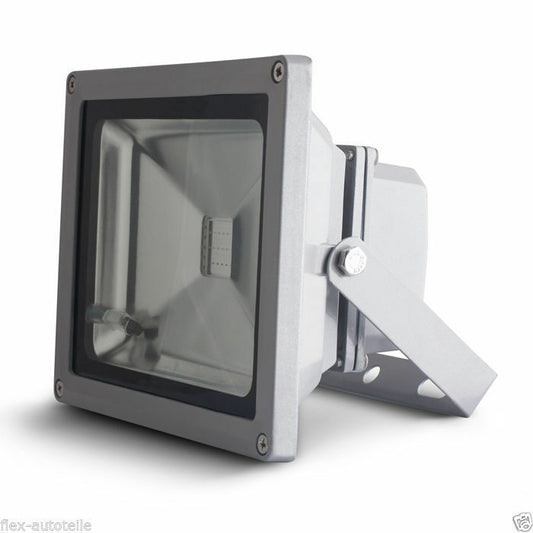 LED Strahler Fluter Spot 20W RGB Bunt Farbwechsel Fernbedinung Lila Gelb Orange - Flex-Autoteile