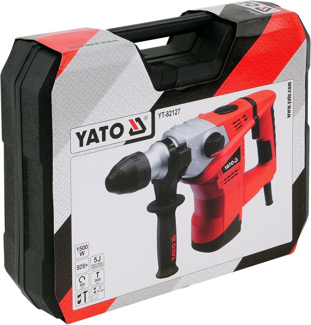 YATO YT-82127 SDS Plus Bohrhammer Stemmhammer Meißelhammer Schlaghammer 1500W - Flex-Autoteile