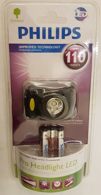 Philips LED 140lm Stirnlampe Outdoor Fahrrad Wandern Survival Licht Kopflampe - Flex-Autoteile