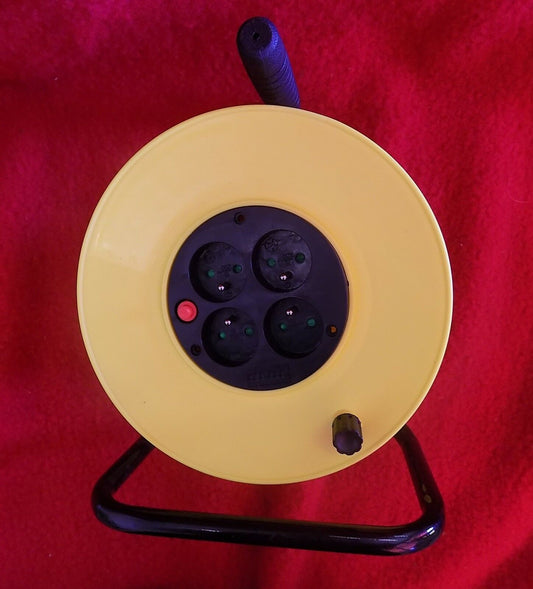 Kabeltrommel 40m 50m Schutzkontakt 230V Ohne Kabel Gehäuse Überlastungsschutz - Flex-Autoteile