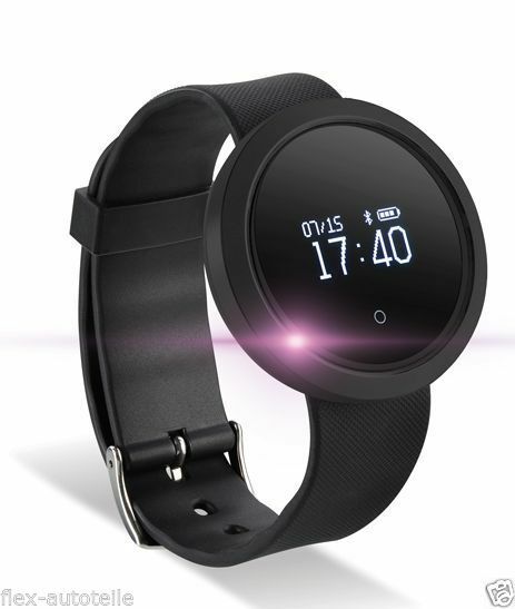 Smartwatch Fitness Uhr Armband SB-310 Schrittzähler Sport Überwachung Schwarz - Flex-Autoteile