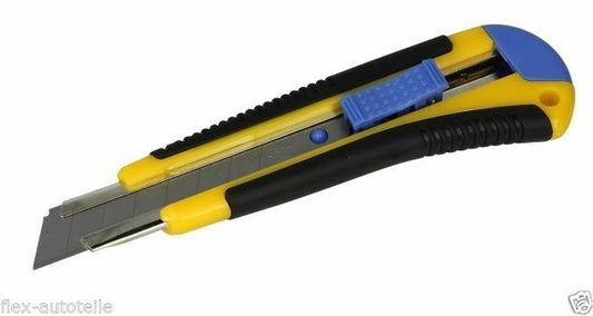 Cuttermesser 18mm mit Abbrechklingen Teppichmesser Paketmesser Bastel Mehrzweck - Flex-Autoteile