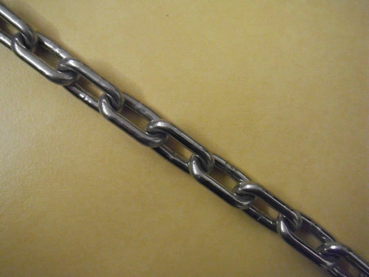 Rundstahlkette C-50 A-Gliederkette Ankerkette 4 mm DIN 5685 INOX Edelstahl - Flex-Autoteile