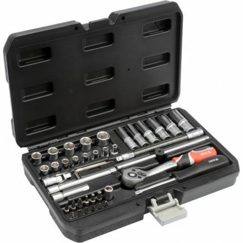 Yato Werkzeugkoffer Set 42tlg Toolbox Ratsche Steckschlüssel 1/4" Nüsse Bits - Flex-Autoteile