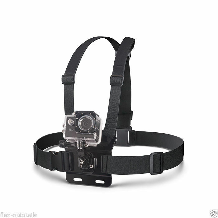 Brustgurt Sport-Kamera Einstellbare Trage Halterung GoPro SJCAM Xiaomi YI G 64 - Flex-Autoteile
