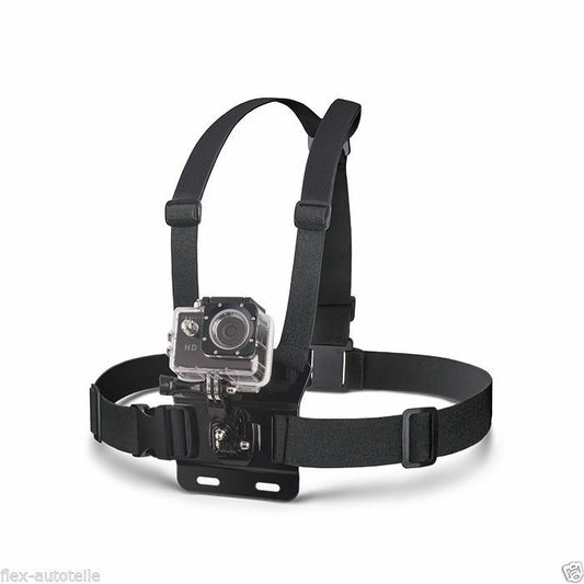 Brustgurt Sport-Kamera Einstellbare Trage Halterung GoPro SJCAM Xiaomi YI G 64 - Flex-Autoteile