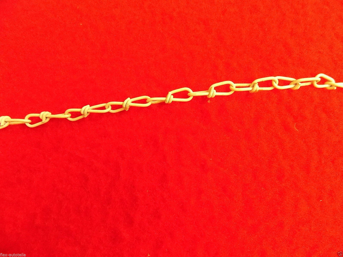 Knotenkette Absperrkette Zierkette 2,2mm weiß lackiert Lampenketten DIN5686 50kg - Flex-Autoteile