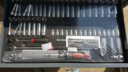 Sonic 748529 Werkstattwagen S12 komplett gefüllt 485tlg Rollbarer Werkzeugkasten - Flex-Autoteile