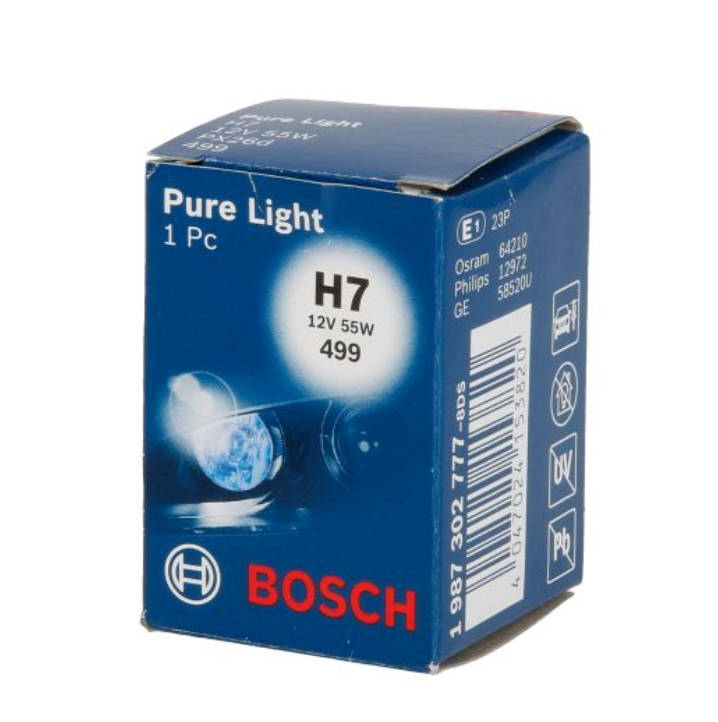 Bosch H7 Glühbirne Glühlampe 12V 55W Scheinwerferlampe Halogen Auto PKW  Motorrad - Flex-Autoteile