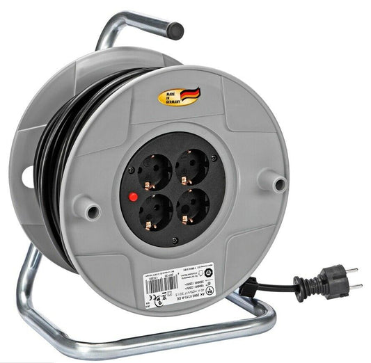 Burning chair cable drum 40m 4 sockets Extension cable construction site cable