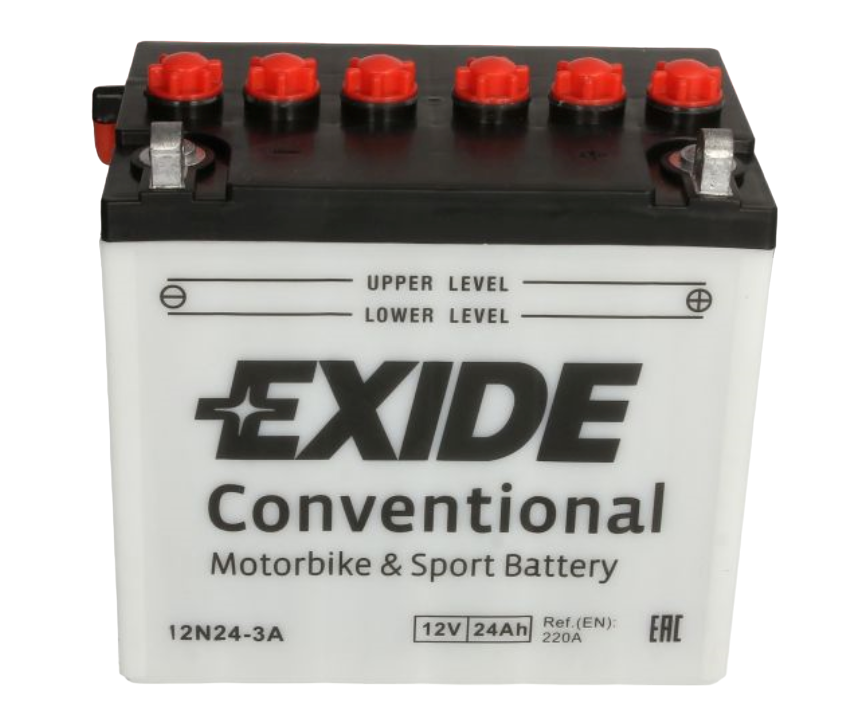 EXIDE 12N24-3A Motorradbatterie 220A 24Ah für Rasentraktor/mäher Quad für Harley