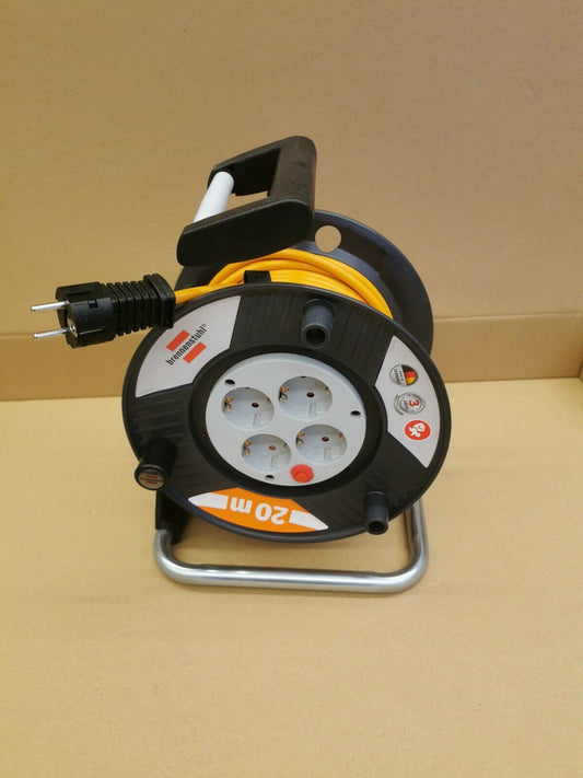 Burning chair cable drum 20m 4 sockets extension cable with drum step