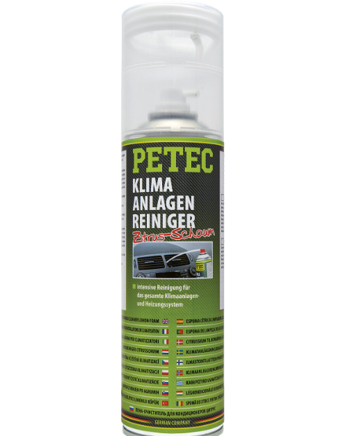 PETEC 71350 Klimaanlagenreiniger Spray Zitrus-Schaum Heizungssystem Klima 500ml