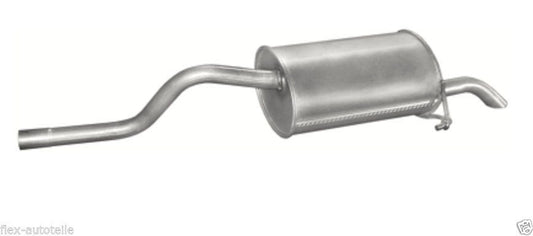 Final silencer Endpuff exhaust at the back for Renault Clio II 2 1.2 D4F D7F