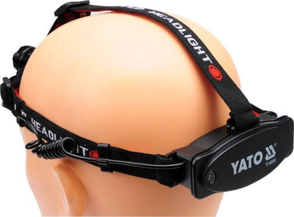 YATO YT-08590 LED Stirnlampe 160g 3W 100lm Kopflampe mit Batterie