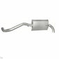 Auspuff hinten Endtopf Endschalldämpfer VW Lupo 6X1, 6E1 1,4 16V 75PS AKQ AHW