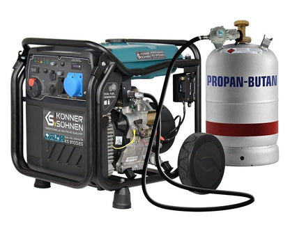 Notstromaggregat KS8100iEG Inverter LPG Stromerzeuger Generator 8KW GAS+Benzin