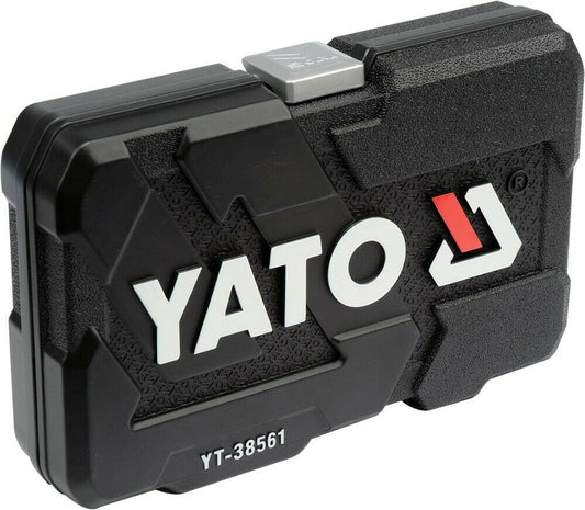 Yato yt-38561 ratchet box 22-pitch socket key set kfz 3/8 creak box