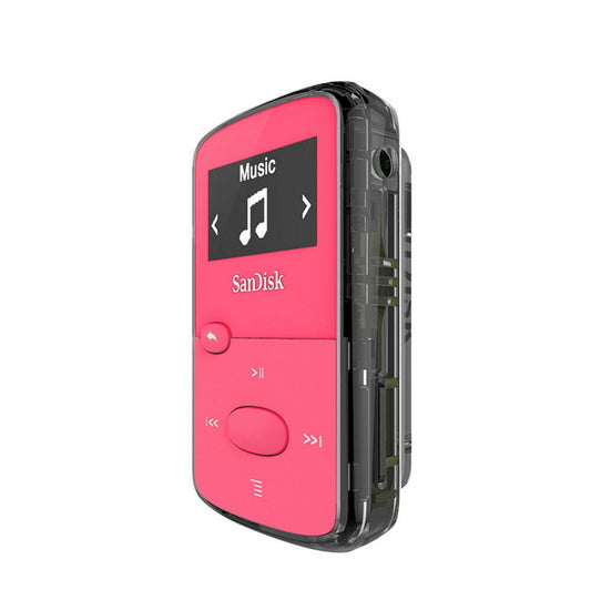 San Disk Clip Jam 8GB MP3 Player Pink Digital LCD Bildschirm Miniclip Musik Rosa - Flex-Autoteile