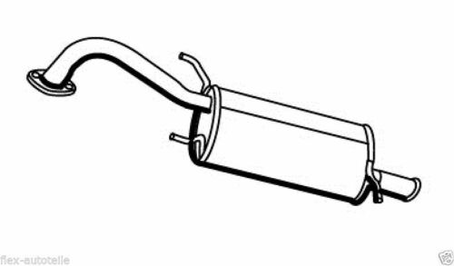 Endschalldämpfer Endtopf Auspuff hinten Hyundai Lantra I 1,8 e.c. 16V 1990-1995