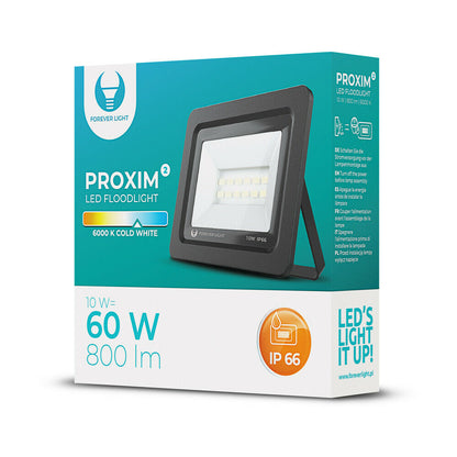 Proxim Flutlichtstrahler IP66 10W~60W LED Fluter 6000K SMD Außen Beleuchtung - Flex-Autoteile