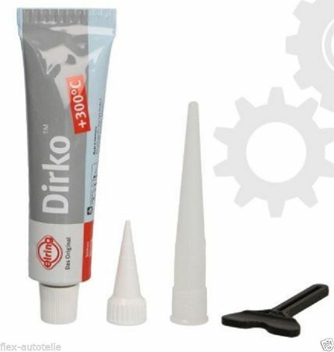 Elring 036164 Dirko elastische Universal Dichtmasse Abdichtung 70ml Silikon Grau