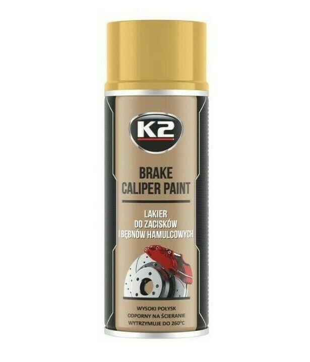 K2 Bremssattellack 400ml Spray Gold glänzend Thermolack bis 260°C hitzefest