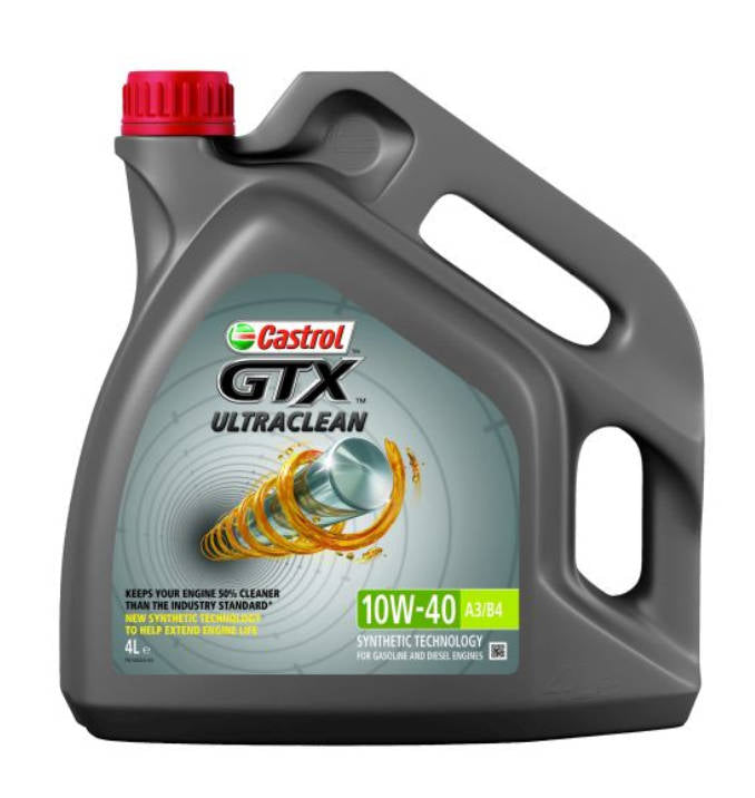 4 Liter Öl Castrol GTX A3/B4 10W 40 Motoröl Motoroel Motoroil Mercedes VW Seat