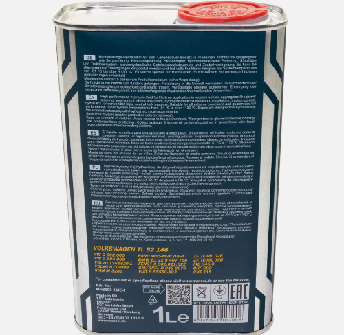 Mannol Zentralhydrauliköl Hydrauliköl Lenkung Servo 1L für BMW VW Volvo Ford MAN