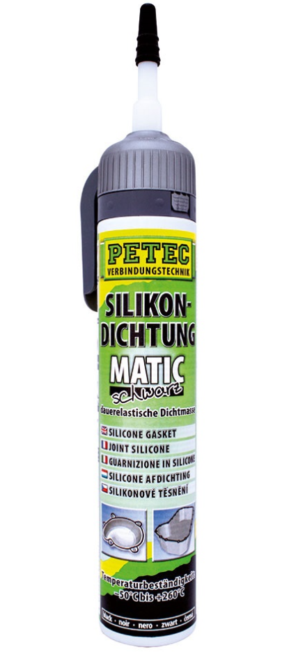 PETEC 97720 Silikondichtung schwarz dauerelastische Dichtmasse 200 ml bis 260°C