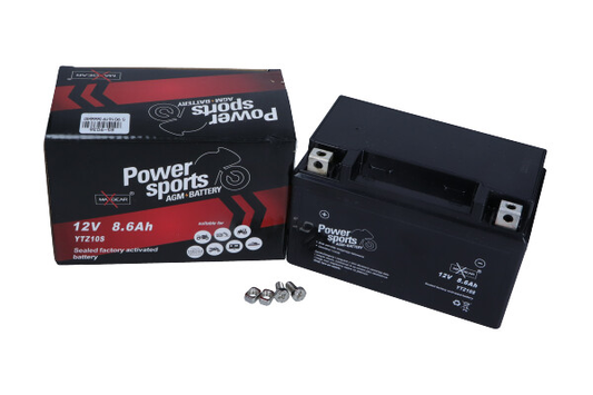 Maxgear AGM Motorradbatterie 12V 8,6AH 140A L+ für BMW Honda KTM YTZ10S-BS