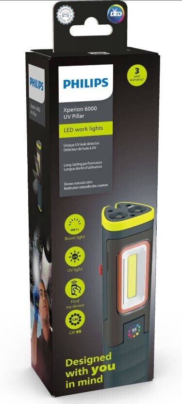 Philips LED Werkstattlampe Arbeitslampe  Handlampe Taschenlampe Akku Kabellos