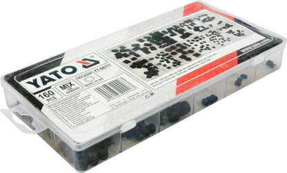 Yato YT-06777 Maden-Schrauben 160 teilig Gewindestifte Sortiment Set Sechskant - Flex-Autoteile