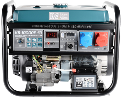 Notstromaggregat KS10000E-1/3 Stromerzeuger VTS Generator Benzin 8KW 230V 400V