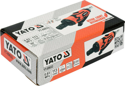 YATO YT-09633 Druckluft Stabschleifer Mini Multi gerade Schleifgerät 6mm Fräser