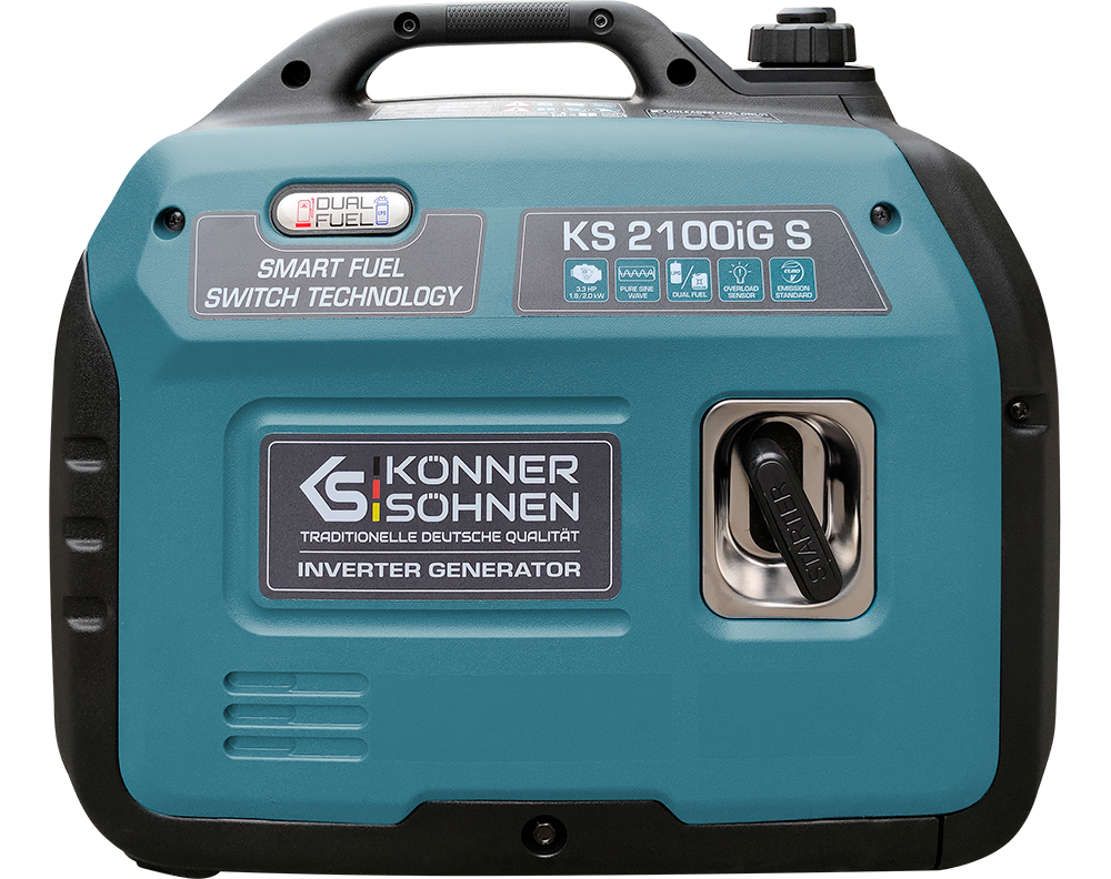 K&S Notstromaggregat Dual LPG GAS Benzin Inverter Stromerzeuger Generator 2KW