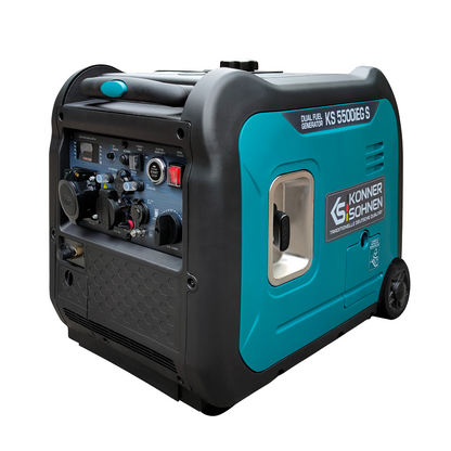 K&S Notstromaggregat Dual LPG GAS Benzin Inverter Stromerzeuger Generator 5,5KW