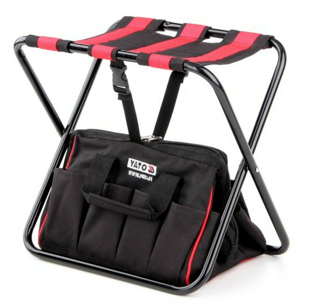 Yato yt-7446 folding chair with tool bag folding stool fishing stool camping chair